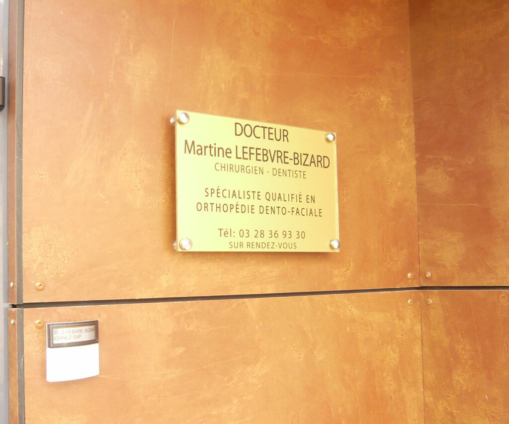 SIGNALETIQUE CABINET MEDICAL - COMINES