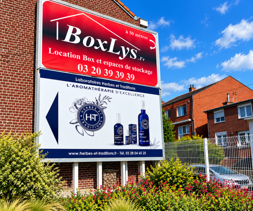 SIGNALETIQUE 4X3 DIBOND EXTERIEUR HERBES & TRADITIONS COMINES