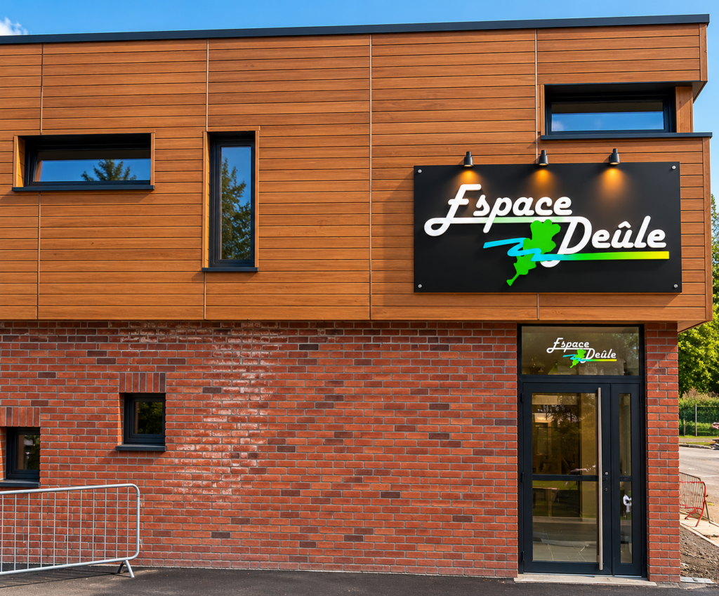 ENSEIGNES DIBOND LETTRES DECOUPEES QUESNOY-SUR-DEULE
