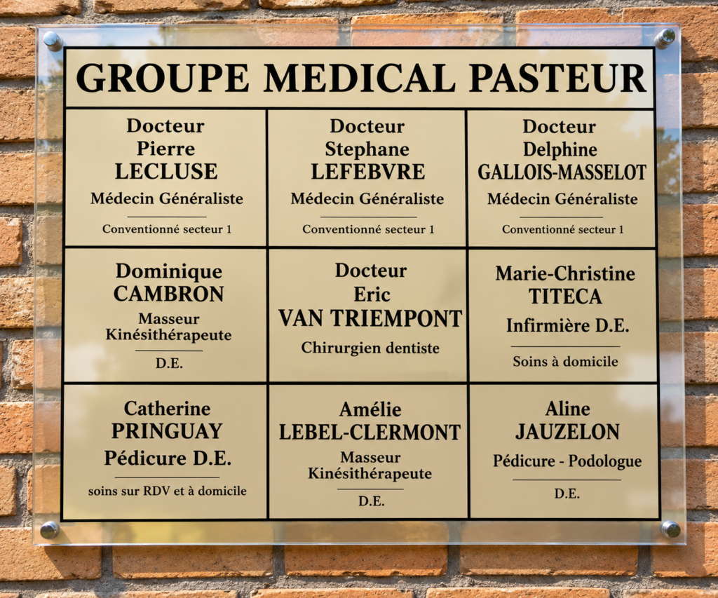 SIGNALETIQUE CENTRE MEDICAL WERVICQ