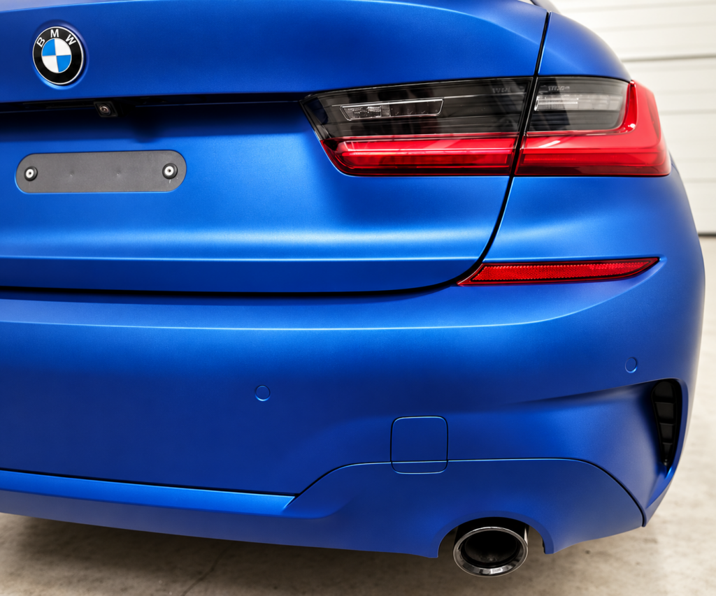 TOTAL COVERING BMW BLEU MAT METALLISE HAUT DE FRANCE